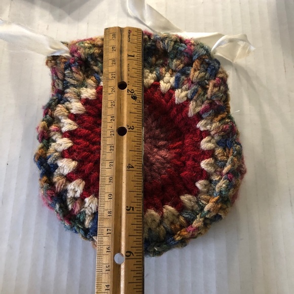 Hand Crochet Knit Owl Mini Cell Phone Purse - Picture 8 of 8